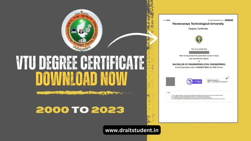 phd course completion certificate vtu